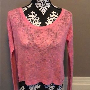 Abercrombie & Fitch bright pink sweater